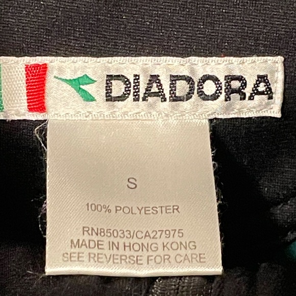 Diadora Soccer Zip Jacket Teal And Black Mens Size Small - Picture 4 of 6